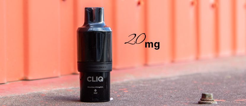 Kit pod Cliq 15000 20mg avec sels de nicotine