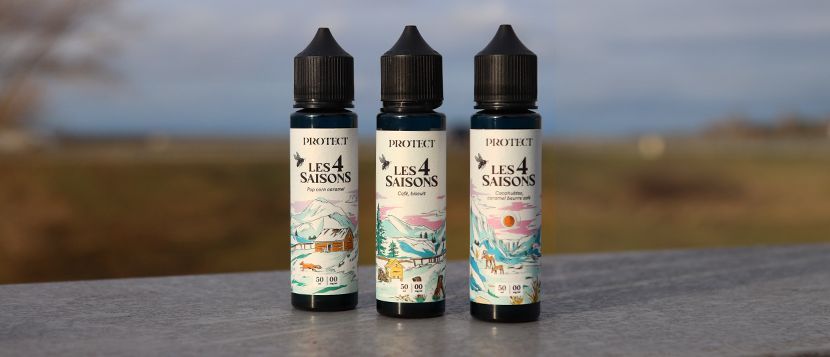 E-liquide Pêche Litchi Fruits Rouges 50ml Les 4 Saisons - Protect