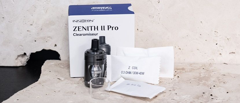 Clearomiseur Zenith 2 Pro par Innokin – Contenu de la boîte