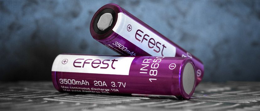 Lot 2 accus INR 18650 3500mAh 20A – Efest
