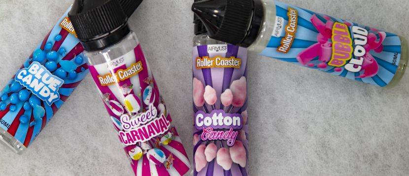 E-liquide Cotton Candy 50ml Roller Coaster - Airmust