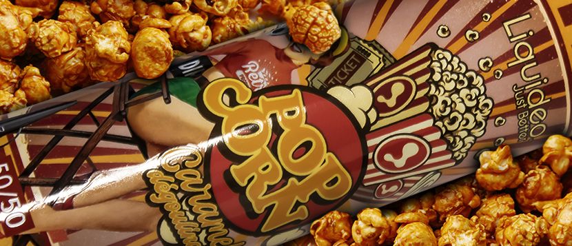 E-liquide Pop Corn Caramel 50ml - Liquideo Tentation
