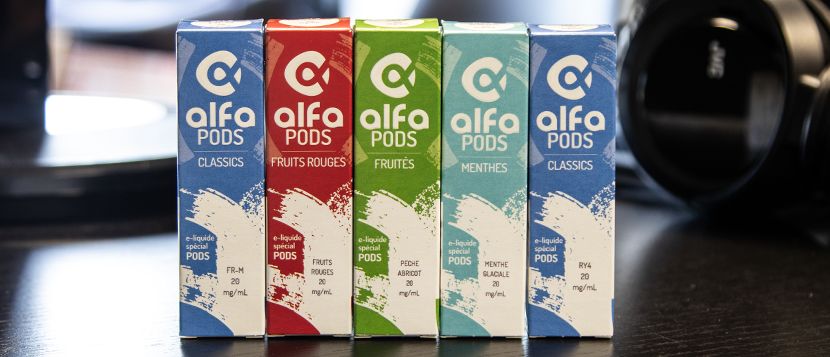 E-liquide Pêche Abricot 10ml Alfa Pods - Alfaliquid