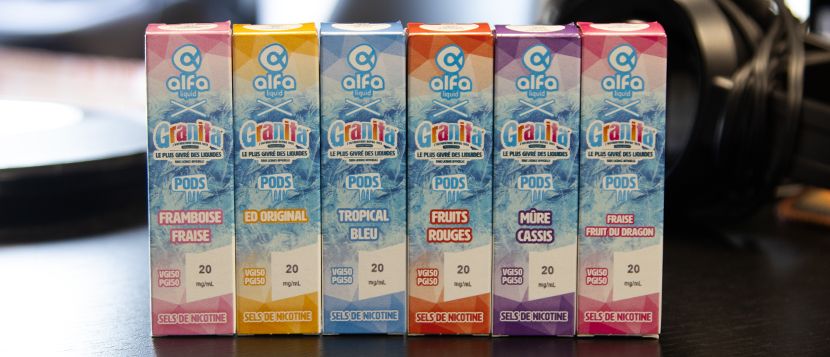E-liquide Mûre Cassis 10ml Granita Pods - Alfaliquid