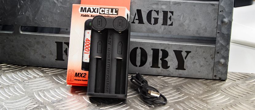 Chargeur rapide Maxicell MX2 - Composition de la boîte