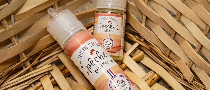 E-liquide Pêche Citron 50 ml - Tutti Frutti du Coq