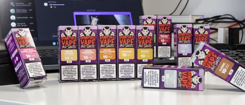 E-liquide Pêche Ananas Pastèque 10ml NicSalts - Vampire Vape