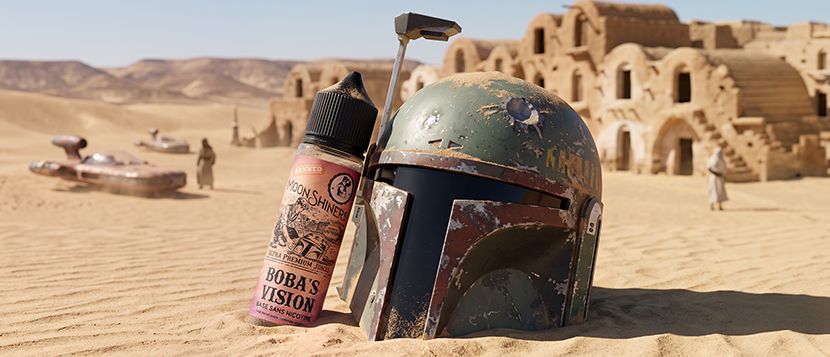 E-liquide Boba's Vision 10ml Sel de Nicotine Moonshiners - Le French Liquide