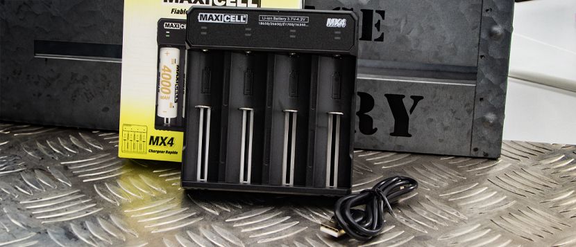 Chargeur rapide Maxicell MX4 - Composition de la boîte