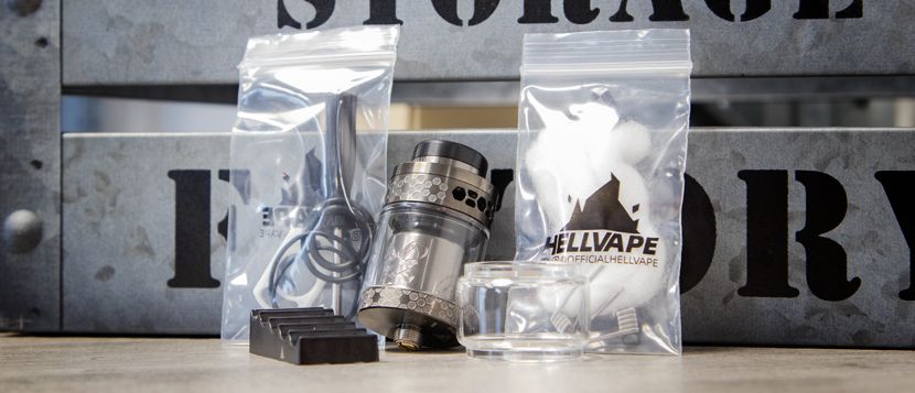 Atomiseur Dead Rabbit 4 RTA Hellvape - Contenu de la boîte