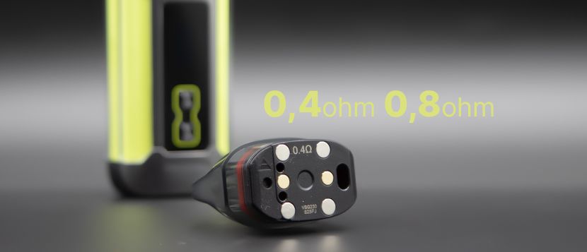 2 cartouches pour 2 façons de vapoter