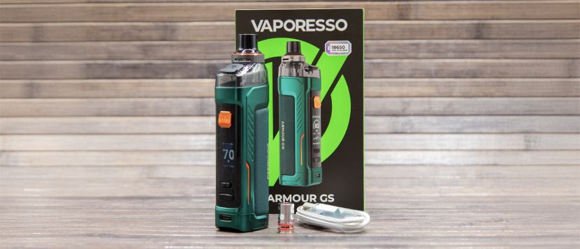 Composition du kit pod Armour GS DTL par Vaporesso